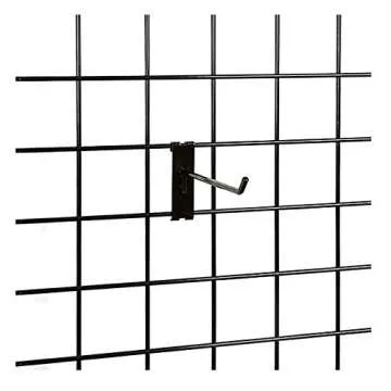 NAHANCO GWH4B 4" Black Gridwall Peg Hooks (Pack of 12)