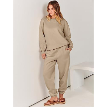 Stylish ANRABESS Women's Two Piece Lounge Set for Fall
