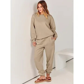 Stylish ANRABESS Women's Two Piece Lounge Set for Fall
