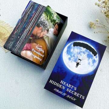soulme Twin Flame Love Oracle Cards, Hearts Hidden Secrets Oracle Deck, 78 Tarot Cards for Beginner,...