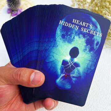 soulme Twin Flame Love Oracle Cards, Hearts Hidden Secrets Oracle Deck, 78 Tarot Cards for Beginner, Help Uncover What is Truly in Their Heart Space