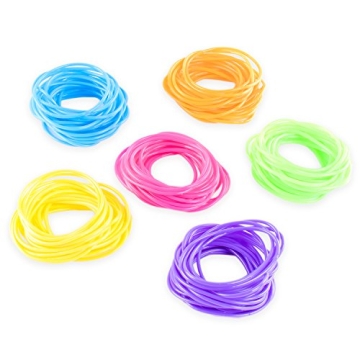 Retro 80s Jelly Neon Bracelets for Parties - 144 Pack