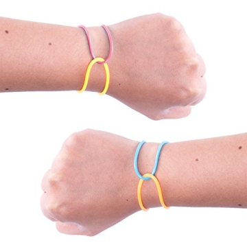 Retro 80s Jelly Neon Bracelets for Parties - 144 Pack