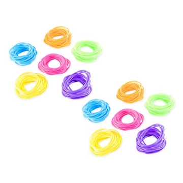 Retro 80s Jelly Neon Bracelets for Parties - 144 Pack