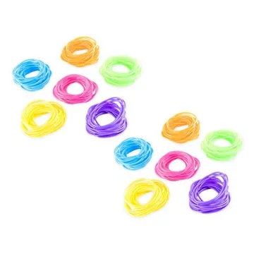 Retro 80s Jelly Neon Bracelets for Parties - 144 Pack