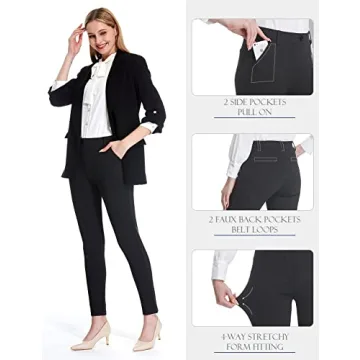 Tapata Women’s Skinny Dress Pants with Pockets