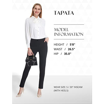 Tapata Women’s Skinny Dress Pants with Pockets