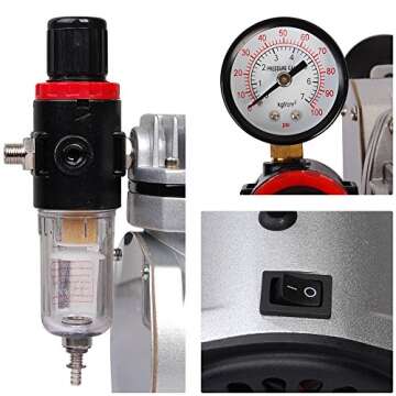 Multi-purpose Airbrush Kit with Compressor & 3 Airbrushes