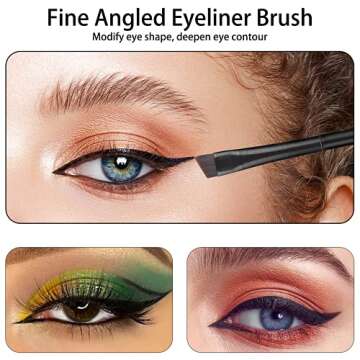 Eyeliner Stencils Silicone Eyeliner Aid Mascara Shield Guard Eyeliner Eyelash Lipstick Eyeshadow Applicators Guide Tool, Reusable Eyeliner Tool for Eyes Wing,3Pcs Eye Makeup Tool