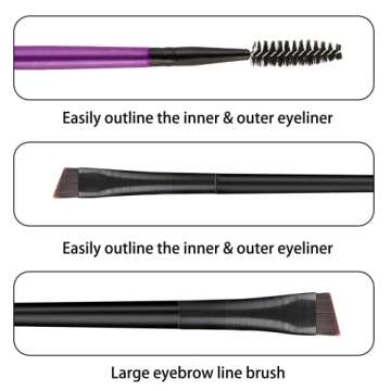 Eyeliner Stencils Silicone Eyeliner Aid Mascara Shield Guard Eyeliner Eyelash Lipstick Eyeshadow Applicators Guide Tool, Reusable Eyeliner Tool for Eyes Wing,3Pcs Eye Makeup Tool