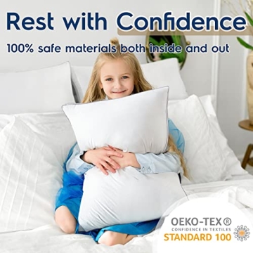 Viewstar Queen Size Pillows - Soft, Supportive & Washable