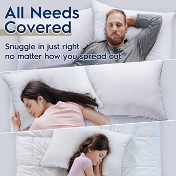 Viewstar Queen Size Pillows - Soft, Supportive & Washable