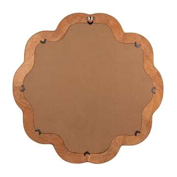 Elegant Rattan Wall Mirror - Enhance Your Coastal Decor