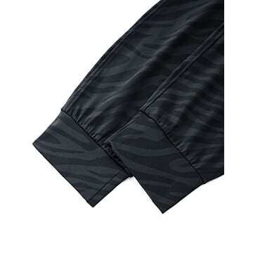 CRZ YOGA 4-Way Stretch Golf Joggers for Women, 27" Casual Travel Workout Pants, Lounge Athletic Sweatpants with Pockets Dark Zebra Small