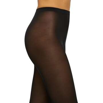 Wolford Velvet de Luxe 50 Denier Sheer Tights Pantyhose Hosiery for Women Luxurious Soft Elegant Legwear for Everyday Wear| Color Black |Small