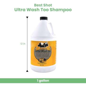 Best Shot Ultra Wash Too Shampoo with Pet Coat Release Technology, Coat and Skincare Product for Dog...