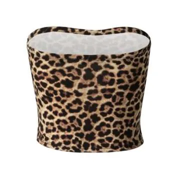 Colorful Strapless Tube Tops for Women's Casual Wear