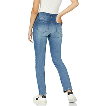 Shop Democracy Women's Petite Ab Solution Straight Leg Jean