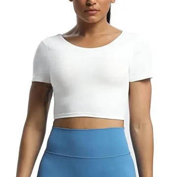 Aoxjox Women’s Backless Twist Crop Top for Workouts