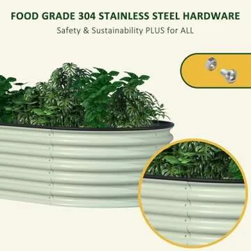 VEIKOU 17" Raised Garden Bed – Versatile & Durable