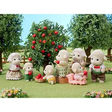 Calico Critters Sheep Family, Set of 4 Collectible Doll Figures