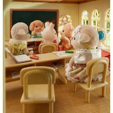 Calico Critters Sheep Family, Set of 4 Collectible Doll Figures