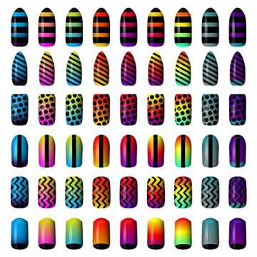 Rotus 288 Pieces Nail Vinyls Set for Stunning Nail Art
