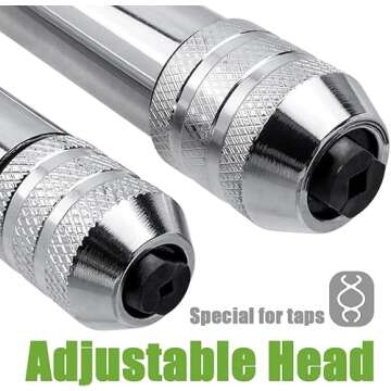 Bestgle Adjustable Ratchet T Handle Tap Wrench - Versatile Tool