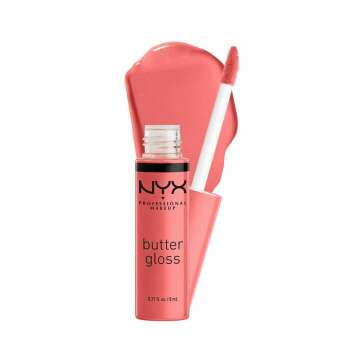 NYX Butter Gloss - Non-Sticky Lip Gloss in Creme Brulee for Natural Shine