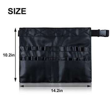 Goldwheat Makeup Brush Belt with 26 Pockets for Professionals