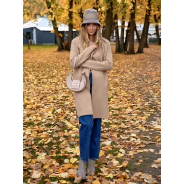 ANRABESS Women's Cardigan Stylish Warm Wool Coatigan 2024