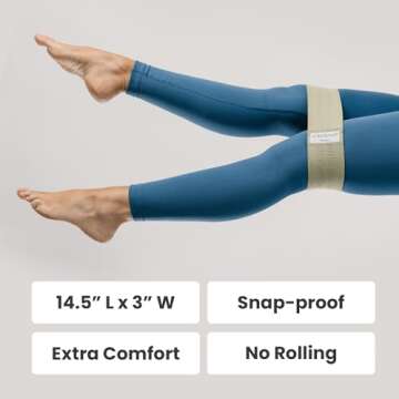 Lindywell Fabric & Exercise Bands for Women & Men - Resistance Bands for Working Out, Including Glut...