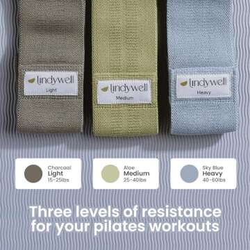Lindywell Fabric & Exercise Bands for Women & Men - Resistance Bands for Working Out, Including Glute Activation, Strength Training, Physical Therapy - Durable, Non-Slip & Perfect for Home Or Gym Use