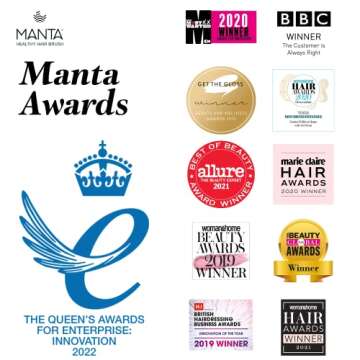 Manta Mirror Anti-Breakage Hairbrush – Travel Brush for Women with Scalp Massager, Blue