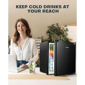 Compact Mini Fridge with Freezer - Ideal for Dorms