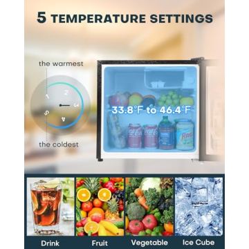 Compact Mini Fridge with Freezer - Ideal for Dorms