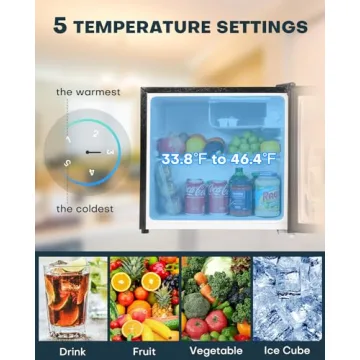 Compact Mini Fridge with Freezer - Ideal for Dorms