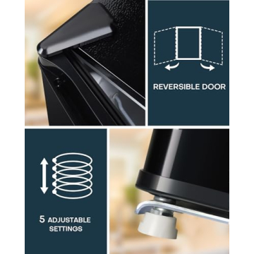 Compact Mini Fridge with Freezer - Ideal for Dorms