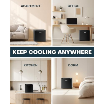 Compact Mini Fridge with Freezer - Ideal for Dorms