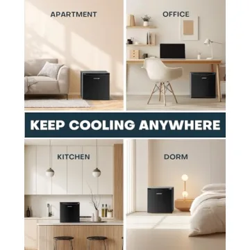Compact Mini Fridge with Freezer - Ideal for Dorms