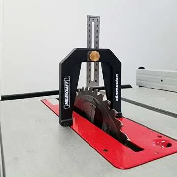 Milescraft 8601 Depth Gauge - Measure, Mark and Locate Depth of Blade or Bit on Table Saws, Router Tables, Routers and More, Woodworking