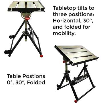 Strong Hand Nomad Steel Welding Table with Casters