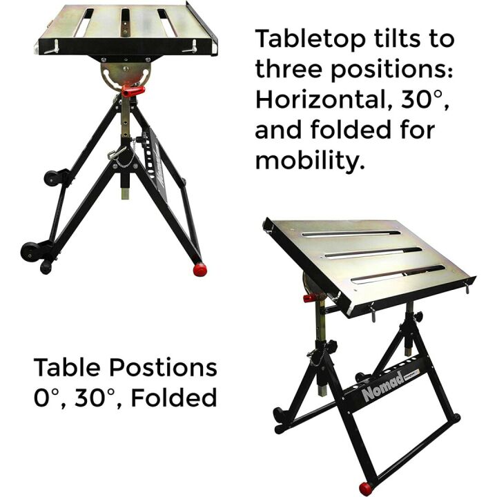 Strong Hand Nomad Steel Welding Table with Casters