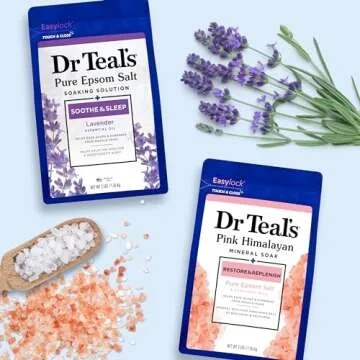 Dr Teal's Epsom Salt Soaks Lavender & Pink Himalayan 6 lbs