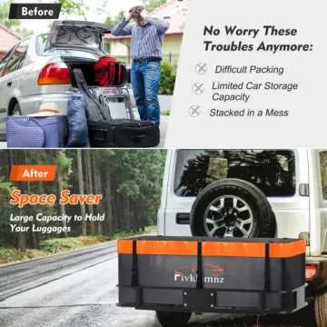 20 Cubic Feet Waterproof Hitch Mount Cargo Carrier Bag