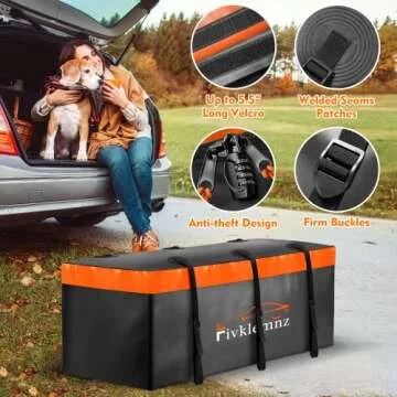 20 Cubic Feet Waterproof Hitch Mount Cargo Carrier Bag