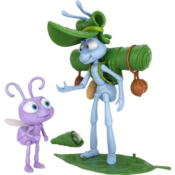 Mattel Disney Pixar Flik & Dot A Bug's Life Collectible Figures Set - Posable with Accessories