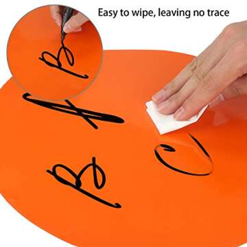 Colorful Dry Erase Circles White Board Marker Removable Vinyl Dots Wall Decal Drills Family Message Board for School Teaching Training Progress