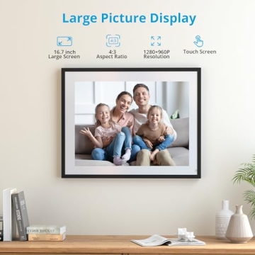 Dragon Touch 16.7" Digital Photo Frame - Share Photos Effortlessly