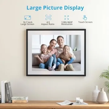 Dragon Touch 16.7" Digital Photo Frame - Share Photos Effortlessly